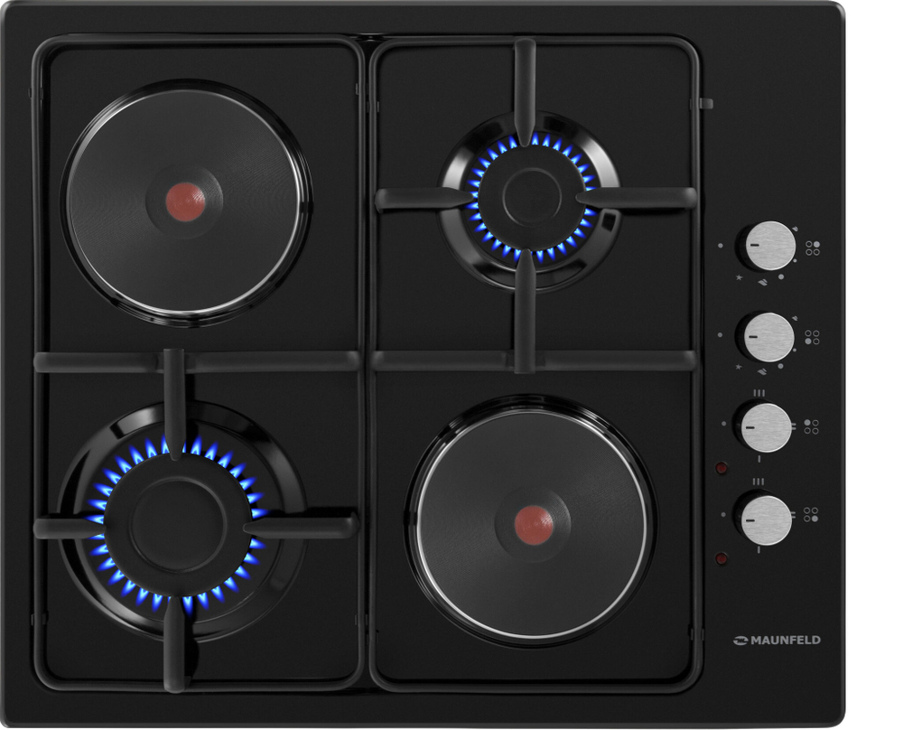 Комбинированная варочная панель MAUNFELD EEHE.64.5EB\KG фото 