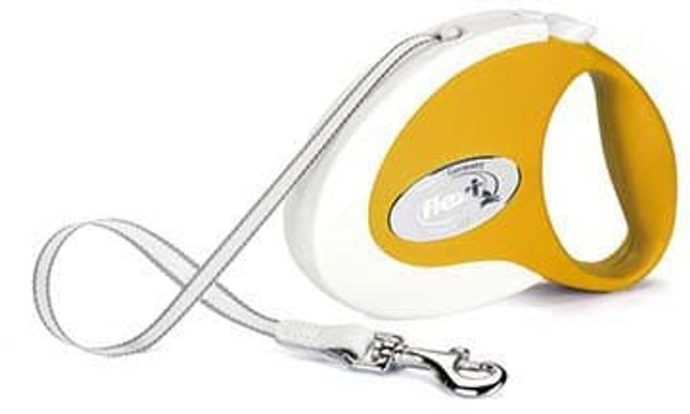 FLEXI рулетка Collection Fresh S (до 12 кг) ремень 3 м желтая