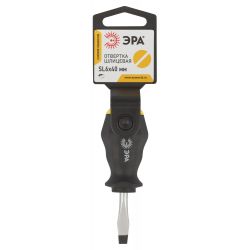 Отвертка ЭРА SL 6х40 мм шлицевая двухкомпонентная рукоятка