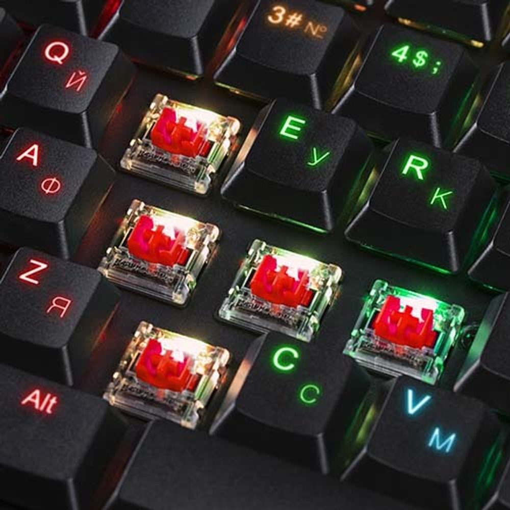 Механическая клавиатура Defender Apas, черная, тонкая