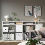 Ящик для хранения вещей с крышкой IKEA KUGGIS (КУГГИС), Пластик, Белый, 32x32x32 см