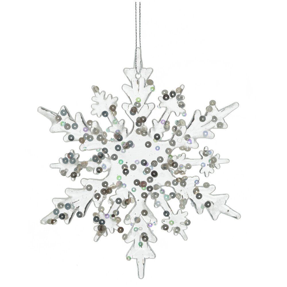 GAEM Украшение новогоднее "Снежинка", L14 W0,1 H15 см