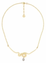 Колье ORI TAO, Venin, со змеей и перламутром, OT24.2-15-31782 (золотистый)