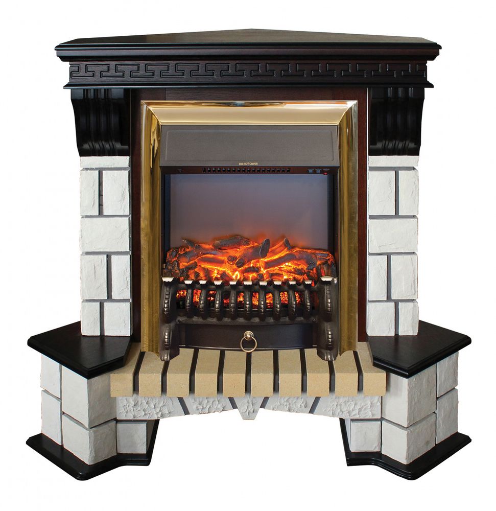 Электрокамин RealFlame Stone Coner AO античный дуб с Fobos s Lux BR