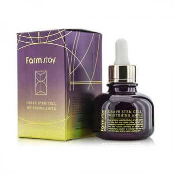 Сыворотка для лица FarmStay Grape Stem Cell ампульная с фито-стволовыми клетками винограда Whitening Ampule 30 мл