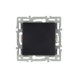 Механизм выключателя одноклавишный непроходной SWT-MK01-PL-BK (250V, 16A) (Arlight, -) 043711