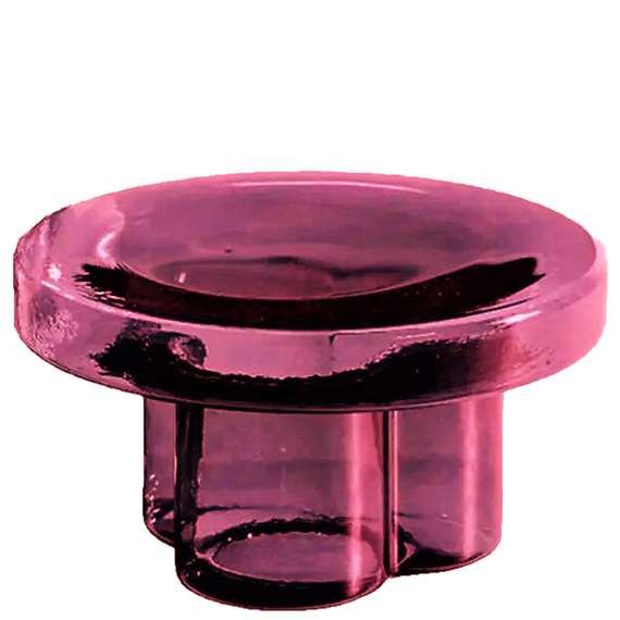 Журнальный столик Soda L, Ø55х32 см, фиолетовое стекло