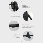 Детская коляска Bubago BLOOM 2in1 арт. BG 134-1 цвет Черный