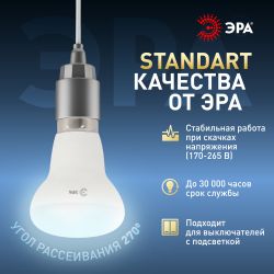 Лампа светодиодная ЭРА STD LED R39-4W-860-E14 4Вт рефлектор холодный дневной свет Е14 | Лампы cветодиодные Рефлектор (R )