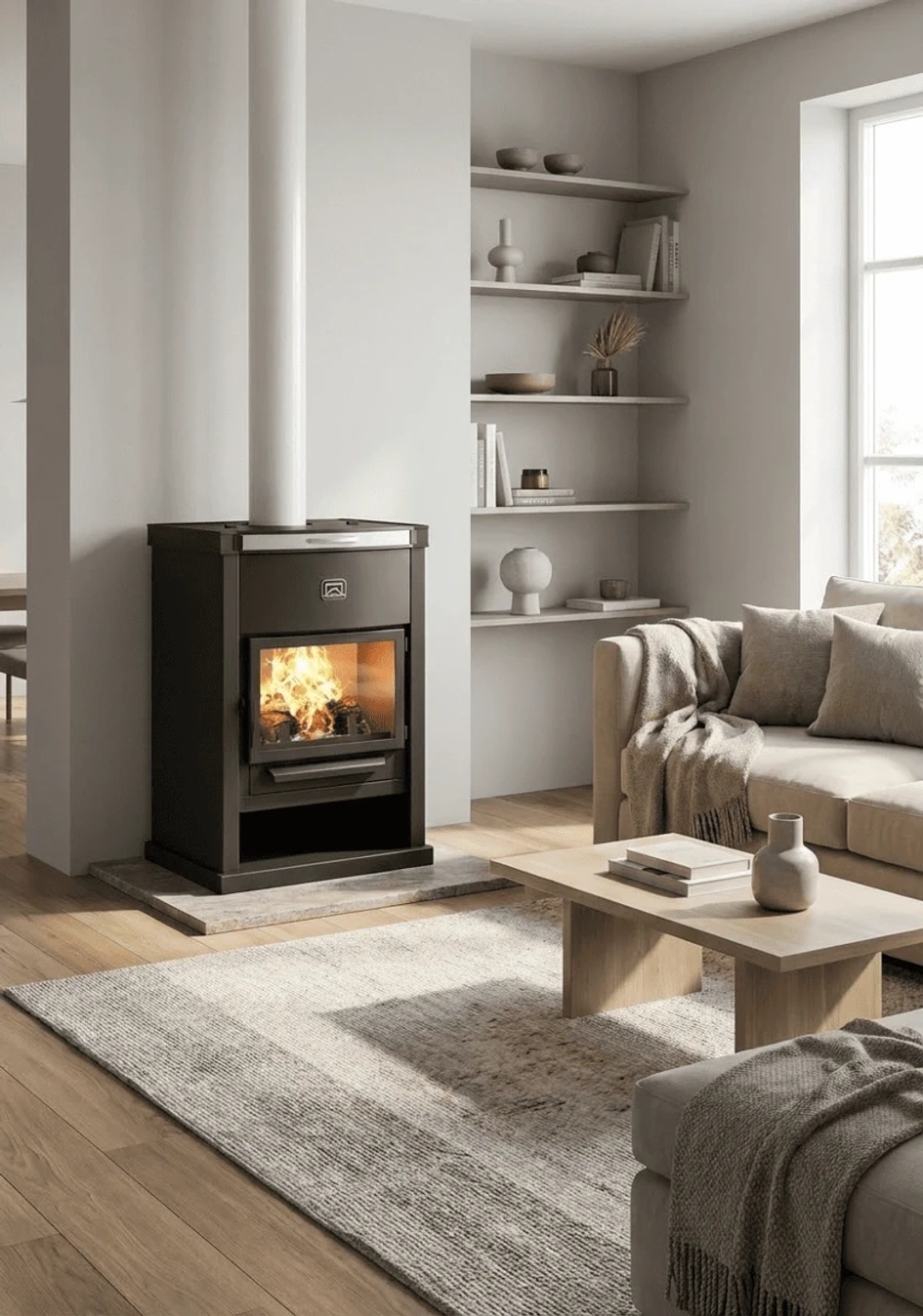 Печь-камин Теплодар ОВ-120 прямой