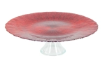 Тарелка на ножке 33см «Рубин»