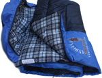 Спальный мешок Vermont Plus L/R-zip, одеяло с подголовником, фланель INDIANA