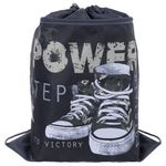 Мешок для обуви BRAUBERG, с петлёй, карман на молнии, полиэстер, 47х37 см, "Power step", 270913