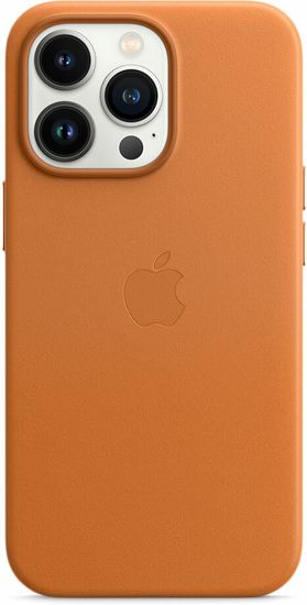Чехол Apple MagSafe для iPhone 13 Pro, кожа, «золотистая охра»