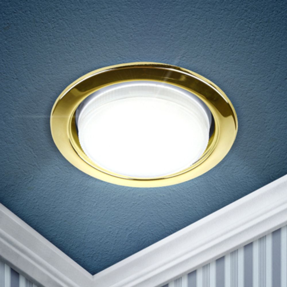 KL35 GD-10 /1 Светильник ЭРА под лампу Gx53,220V,13W ,золото (упаковка 10 шт)