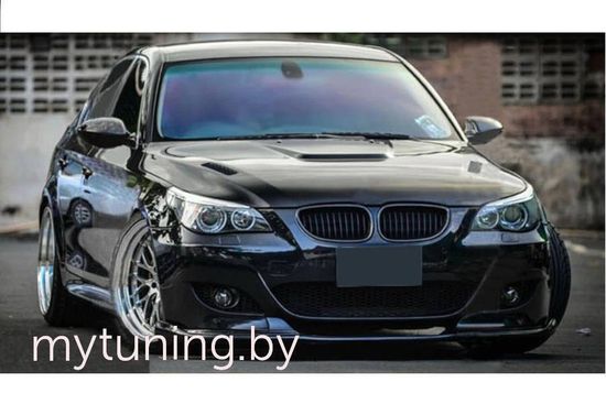 Юбка переднего бампера V.1 для BMW 5 E60 E61 2003-2010 Sedan/Touring