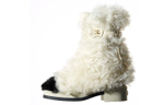 CHANEL Mid Calf Boots Women"s White