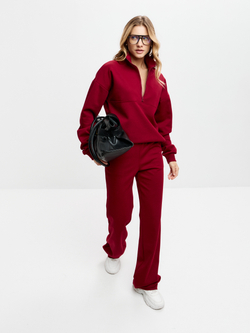 Бордовый свитшот Reed