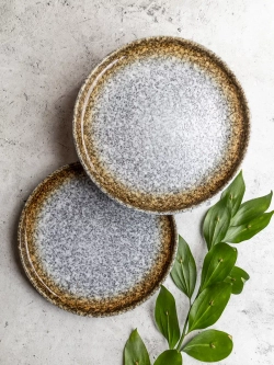 Набор 2 шт тарелок с бортиком, 20 см, Осень