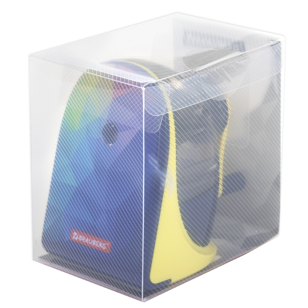 Точилка механическая BRAUBERG "MULTICOLOR" корпус с печатью (2 штуки в упаковке)