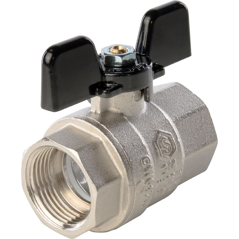 Кран шаровой Stout полнопроход. ВР/ВР, ручка бабочка, 3/4"