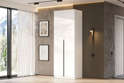 Шкаф ШК 5 (800) Белый текстурный