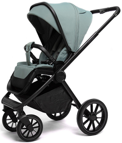 Детская коляска Peppy Monaco 3 в 1 с автокреслом Verona Beige Mint (мятный), рама черная