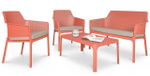 Комплект пластиковой мебели Nardi Net Relax, коралловый