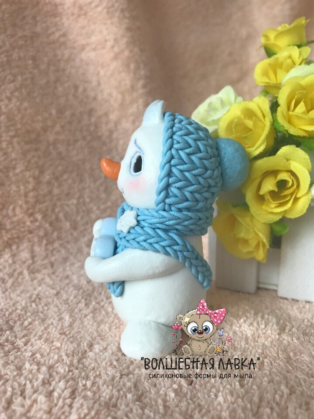 Силиконовая форма Снеговичок