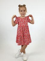 11-195-15 Платье для девочки с коротким рукавом Luneva