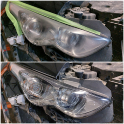 Полировка фар Infiniti  QX70 FX37 FX30d FX50 S51