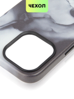 Чехол BROSCORP для Apple iPhone 14 Pro Max (арт. IP14PROMAX-AQUARELLE-BLACK)