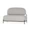 Двухместный диван Pawai 125 см, серый