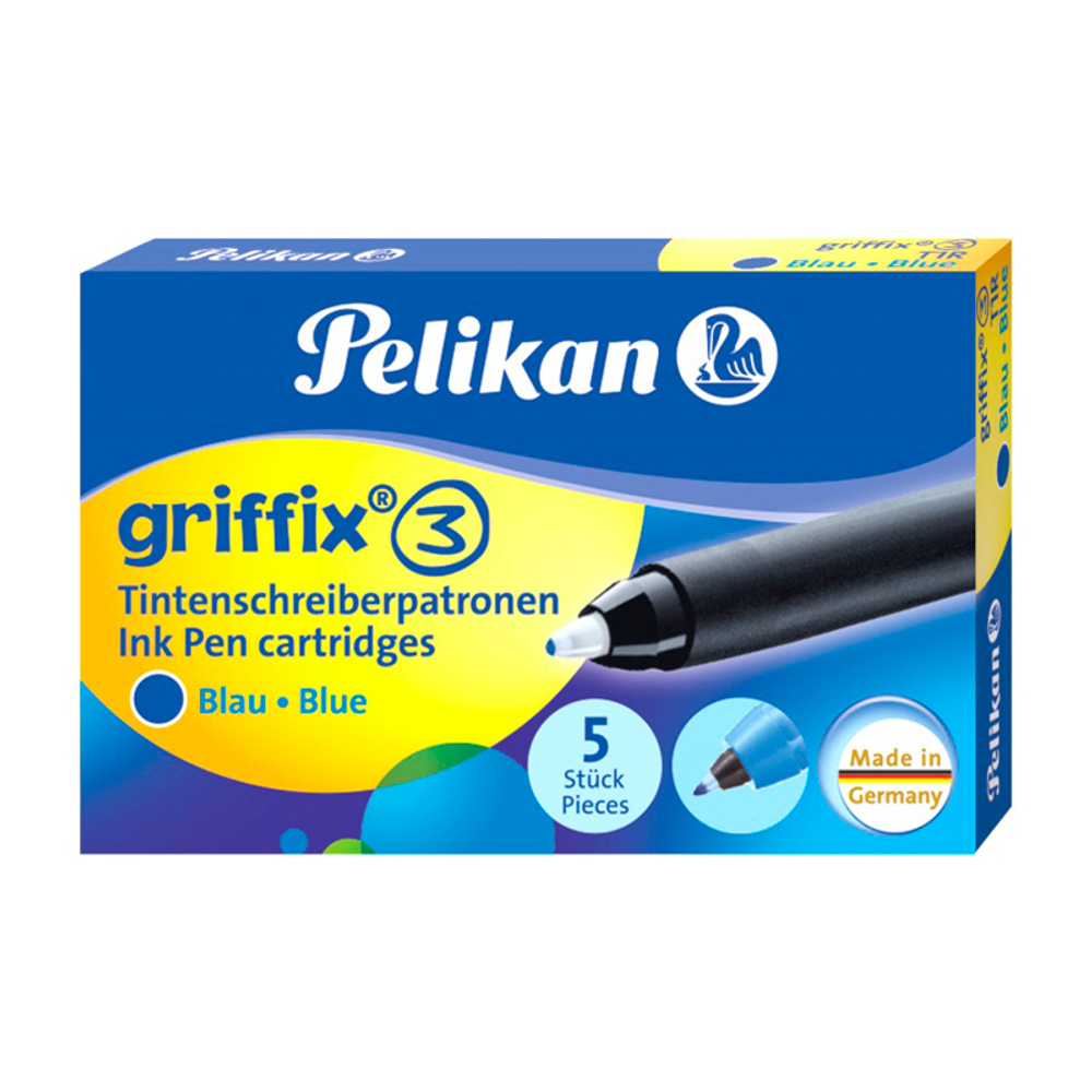 Картриджи чернильные - Pelikan, синие 5 шт.