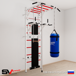Шведская стенка Sv Sport 5562 (Турник рукоход/Брусья/Скамья/Канат/Трапеция/Цепь/Мешок 22кг)