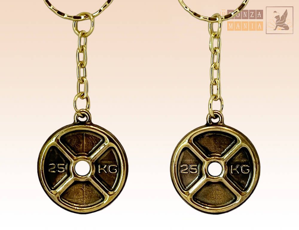 брелок Блин от штанги 25 КГ - купить в магазине БронзаМания