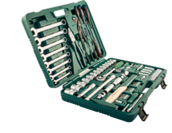 S04H52477S Набор инструмента универсальный 1/4", 1/2"DR, 77 предметов