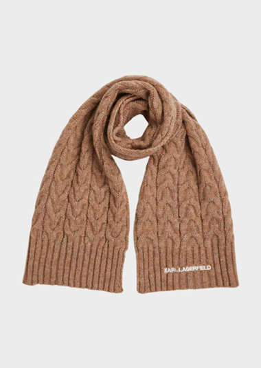 Шарф KARL LAGERFELD K/Essential Cable Knit Scarf