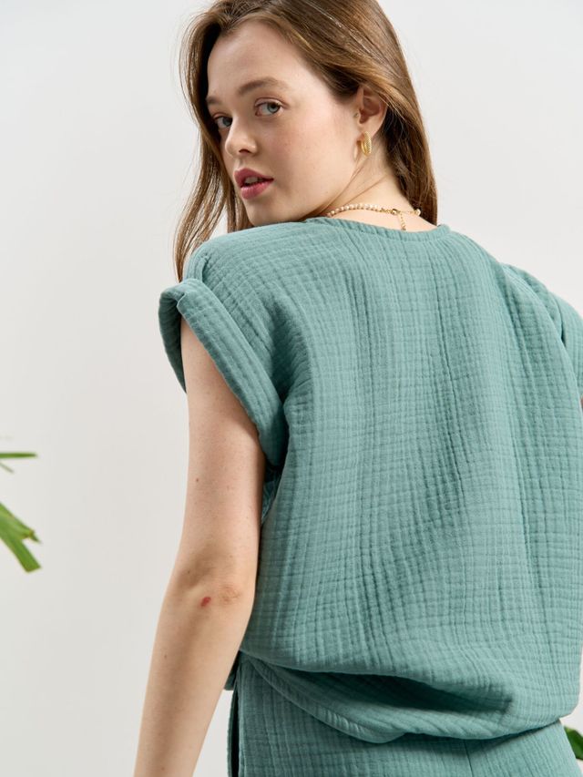 Футболка Муслин Эвкалипт