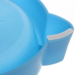 Миска пластиковая «Котофей» 18,5*4,8см цвет голубой /550мл