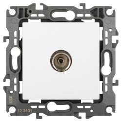 Розетка ЭРА Серия 12 12-3101-01М TV одиночная, белый матовый