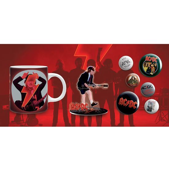 Набор подарочный Ac/Dc Кружка 320мл+Акриловая фигурка+Значки GBYPCK003