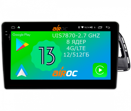 Магнитола для Audi Q5 8R 2008-2016 - Airoc 2K AU-3603 на Android 13, TS20, 12/512Гб, SIM-слот