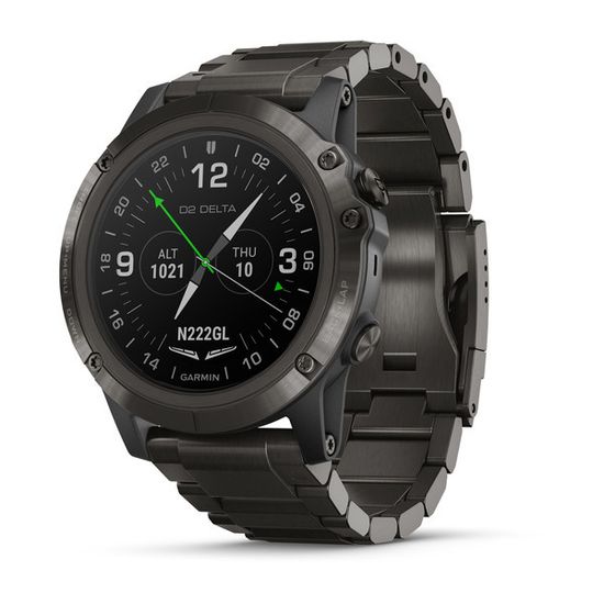 Умные авиационные часы Garmin D2 Delta PX 010-01989-31 с титановым DLC ремешком
