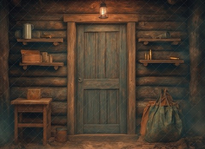 Землянка (тематика 9-е Мая) №3 - фон неопреновый