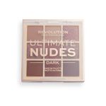 Палетка теней для век Makeup Revolution Ultimate Nudes Eyeshadow Palette DARK
