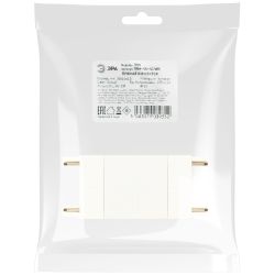 Коннектор питания ЭРА TRM-S5-SC WH для магнитного шинопровода прямой белый для системы S5 | Магнитный шинопровод и аксессуары