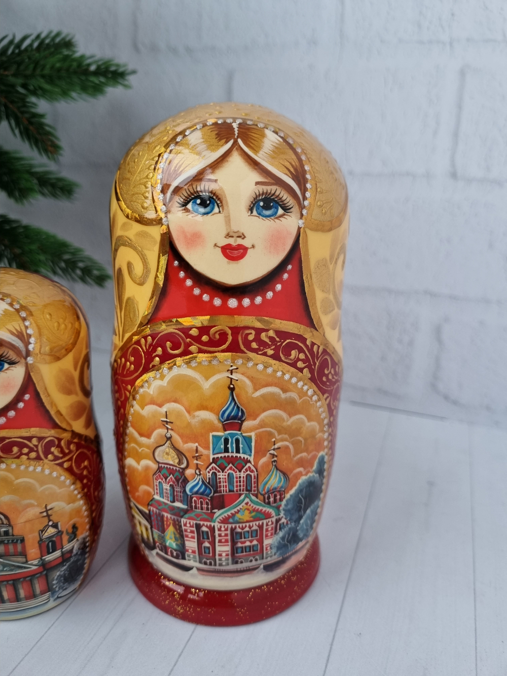 Матрешка Виды города 15см 5мест