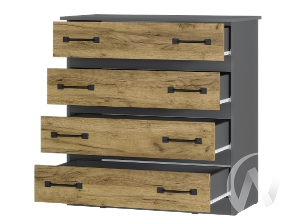 Комод Лофт (графит/крафт)