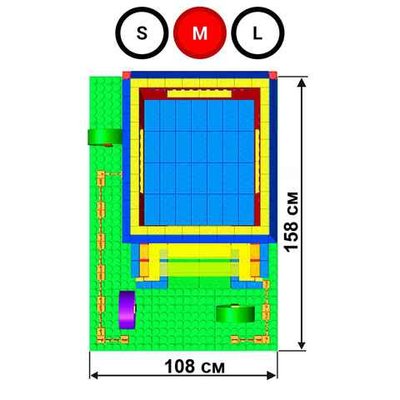 Набор GigaBloks 7,5: Домик на платформе